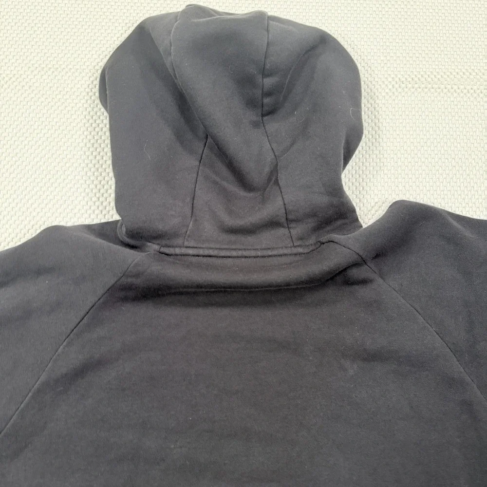 Adidas Tango Mens Large Black Gray Salmon Pink 3-Stripes Soccer Pullover Hoodie